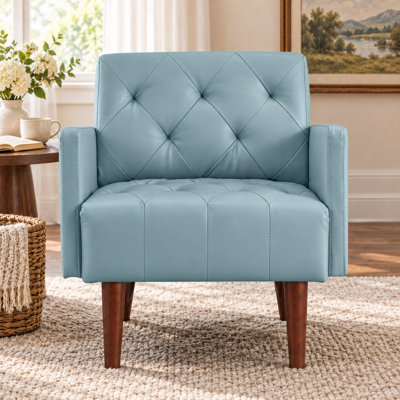 Fauteuil capitonné l 29,1 po Couey