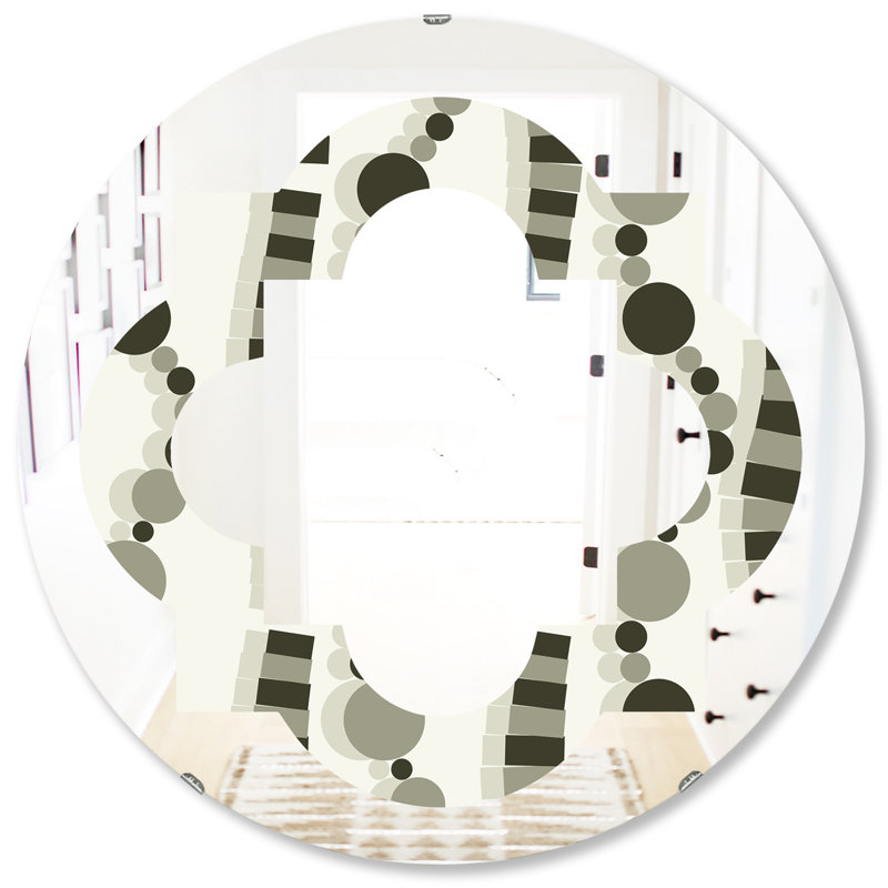 Miroir mural quadrilobe géométrique VI Cottage Americana, H 31,5 po x l po