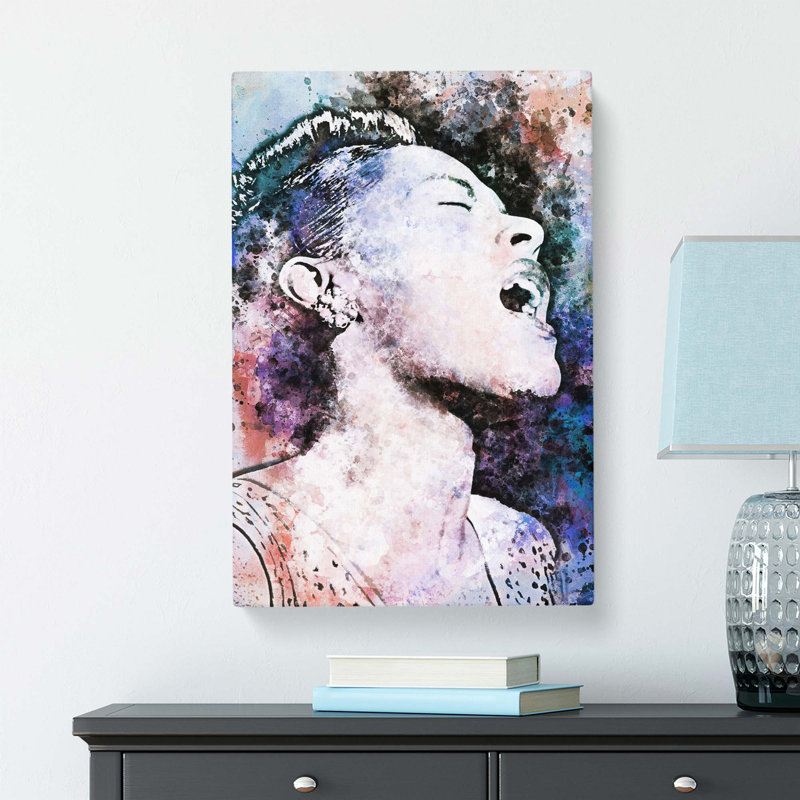 Billie Holiday - Wrapped Canvas, 61 cm H x 40.6 cm W