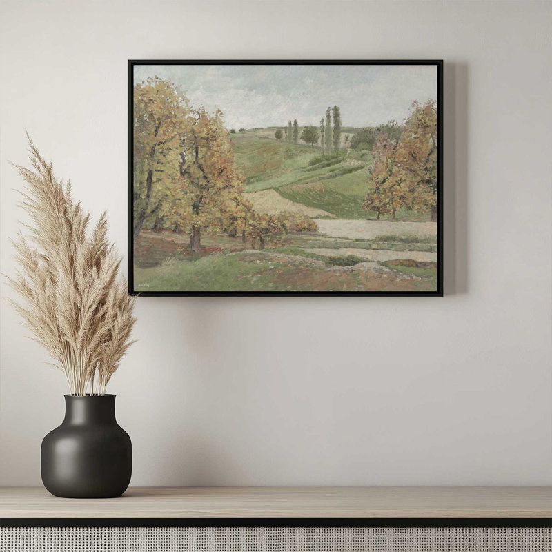 Reproduction d'art «Autumn Countryside» par Amber Sterling, L 16 po x H 12 po, Brun, Toile avec cadre