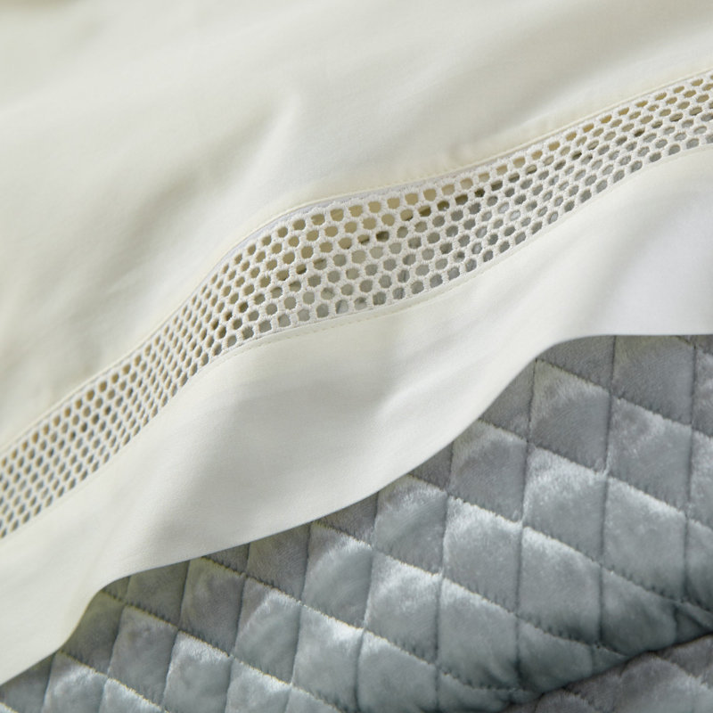 Ensemble de draps Vienna, Ivoire, Ensemble de draps pour très grand lit
