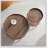 2-Piece Modern 2 tier Round Coffee Table Set for Living Room,Easy Assembly Nesting Coffee Tables-1367376707