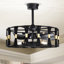 Helle 25 Inch Elegant Matte Black Ceiling Fan With Remote