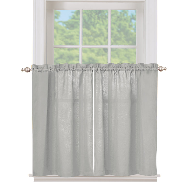 SAMPLE - Solid Textured Tier Window Curtain