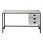 Bureau d'ordinateur, bureau personnel, ordinateur portable, tiroirs de rangement, L 55 po, travail, stratifié, métal, contemporain, moderne-1206166314