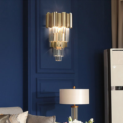 Messer 3 - Light Dimmable Gold/Clear Flush Mount