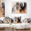 Coussin Indian Warrior avec deux loups