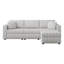 Canapé pour 3 personnes avec repose-pieds hydraulique Soft