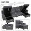 5 Seater Chenille Sofa & Chaise-985749831