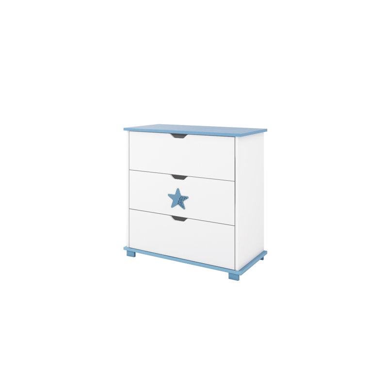 Epperson Kids 3 - Drawer Chest, White/Blue