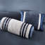 Édredon 7 pièces en taie décorative très grand bleu marine pour une chambre à coucher de couleur neutre confortable, coussins décoratifs, se transforme en espace confortable-125396385-125396384