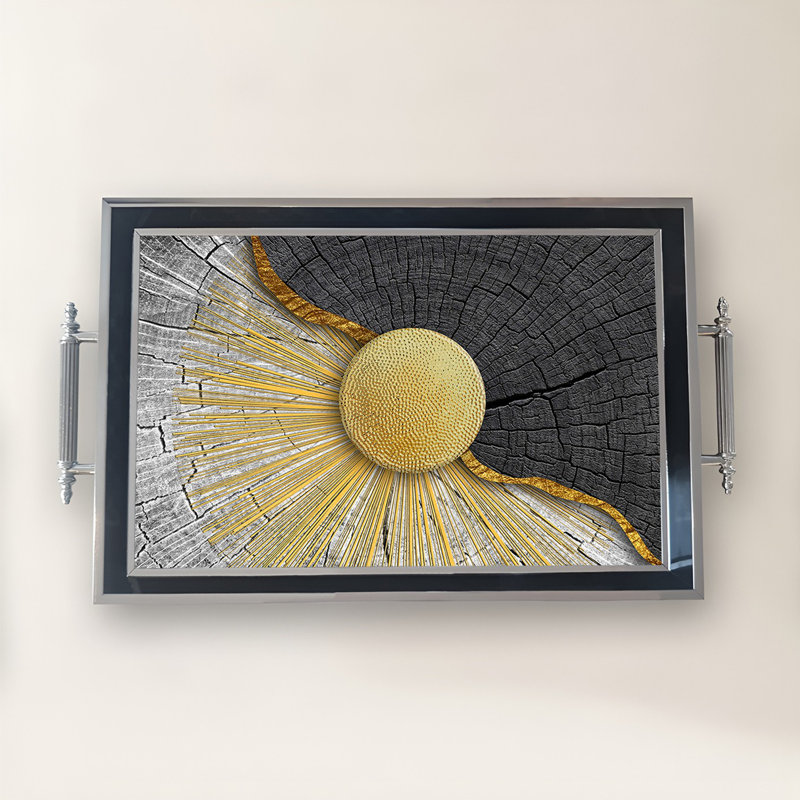 Elegant Glass Tray, 19.7 x 11.4 x 1.4 inches | 100% Durable Glass Construction | Easy to Clean with Damp Cloth | Ideal for Serving, Decorative Display, and Organizing | Stylish Addition to Home Décor