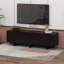 Meuble télé à grain rétro avec porte ondulée-1468182600