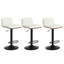 Tabouret de bar pivotant à hauteur réglable avec dossier en bois cintré noyer (ensemble de 3)-1493084641-1500222348