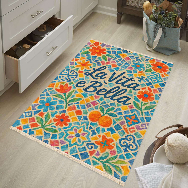 Tapis floral La Vita È Bella