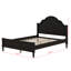 Lit plateforme en bois avec tête et pied de lit, lit de ferme moderne en bois pour enfants, adolescents, petits espaces-679531217-679531231
