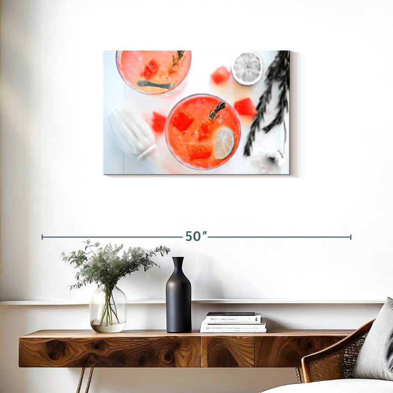 Yarlin Pop Melon d'eau cocktail, H 20 po x l 30 po