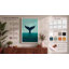 Whale Tail Rising Minimalist - Wrapped Canvas-1379777210-1379777201