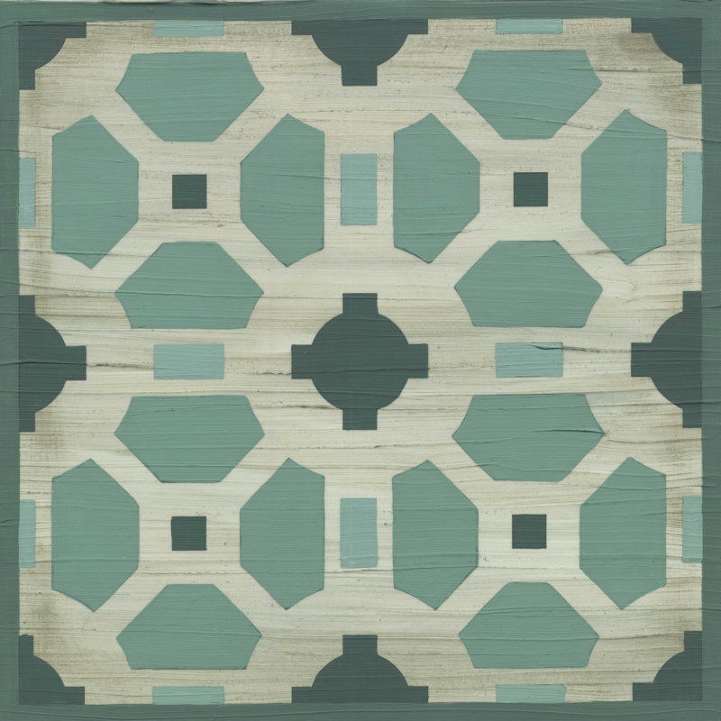 Tuile de jardin Verdigris IV, H 12 po x l 12 po x P 1,25 po