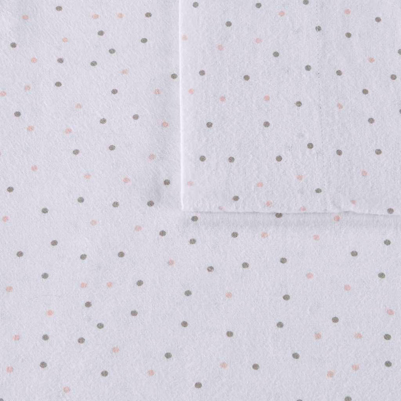 Gracie Mills Atticus Cotton Flannel Printed Sheet Set, Full Sheet Set with 2 Pillowcases