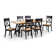 Mulford 6 - Person Rubberwood Solid Wood Dining Set