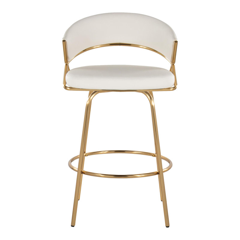 Jie Fixed-Height Counter Stool - Set Of 2, White
