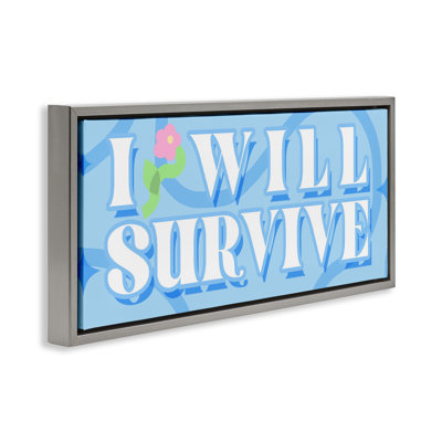 Cadre flottant Groovy I Will Survive, design par Lil 'Rue