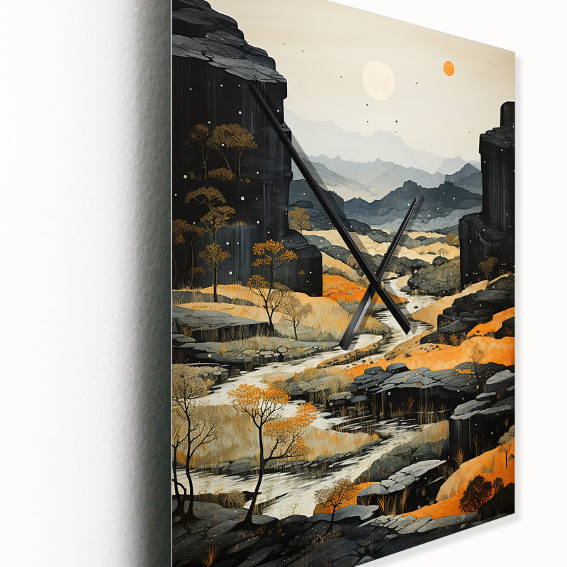 Horloge murale Canyon Grey Expanse II, Petit