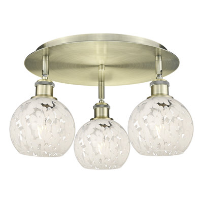 Benten Glass Semi Flush Mount