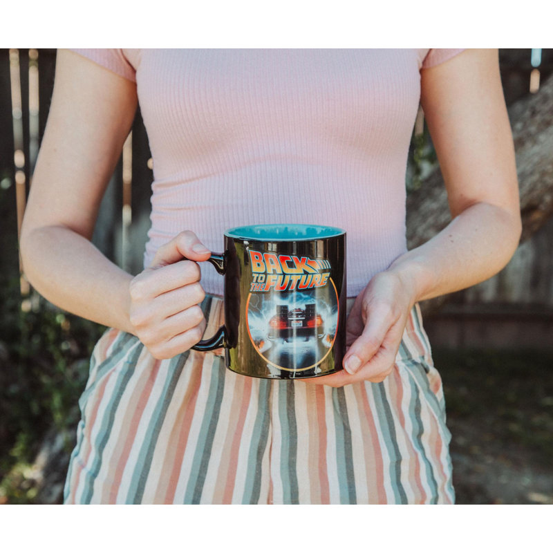 Tasse en céramique «Back to the future» DeLorean Time Machine | Peut contenir 20 onces