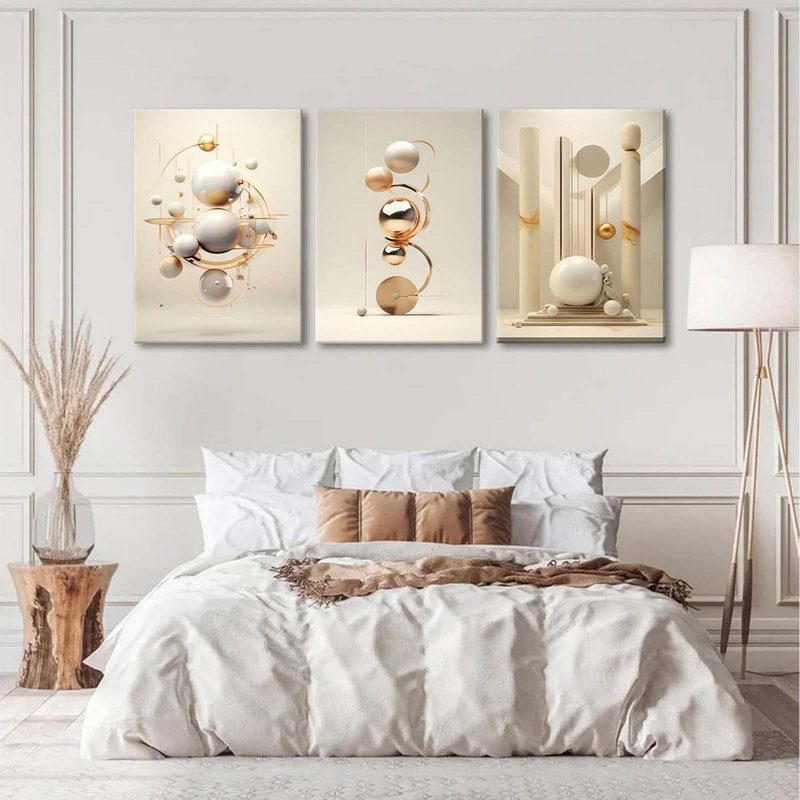 3 Piece Wrapped Canvas Print, 60 cm H x 40 cm W
