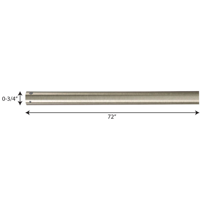 Tige de suspension pour ventilateur de plafond AirPro 72 po, Nickel antique