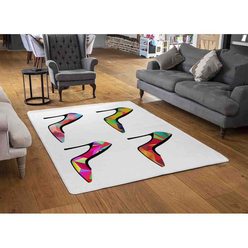 Hutchins Geometric Shag Area Rug, Rectangle 140 x 200cm