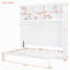 Grand lit escamotable mural avec tablettes supérieures et USB-2085122584