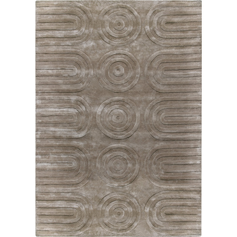 Duboce Abstract Flat Weave Area Rug, Rectangle 200 x 300 cm