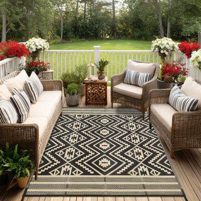 Geometric Braided Area Rug