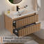 Ensemble de meuble-lavabo mural 36 "avec lavabo, robinet et bonde Amily-1703950492