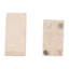 Elegant Travertine Stone Triangle Bookends, Tan Color, Perfect for Home Decor and Organization, Set