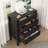 31.7'' W Fluted Nightstand with 5 Drawers-120190517