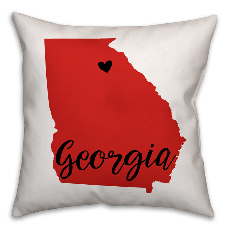 Coussin décoratif carré georgia, 18 po x 18 po