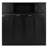 Black Full Size Bed Featuring 3 Storage Cabinets And Privacy Doors, Solid Pine Wood , Rustic Country Bedroom Piece Bed, For Books , Construction Of Space Solution