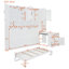 Lit simple escamotable avec tiroirs de placard et bureau