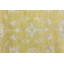 Muted Golden Yellow Floral 4x6 Transitional Oriental Area Rug