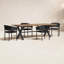 Ensemble repas d'extérieur avec fauteuils arrondis 94,5 po Eloisa-1544090990