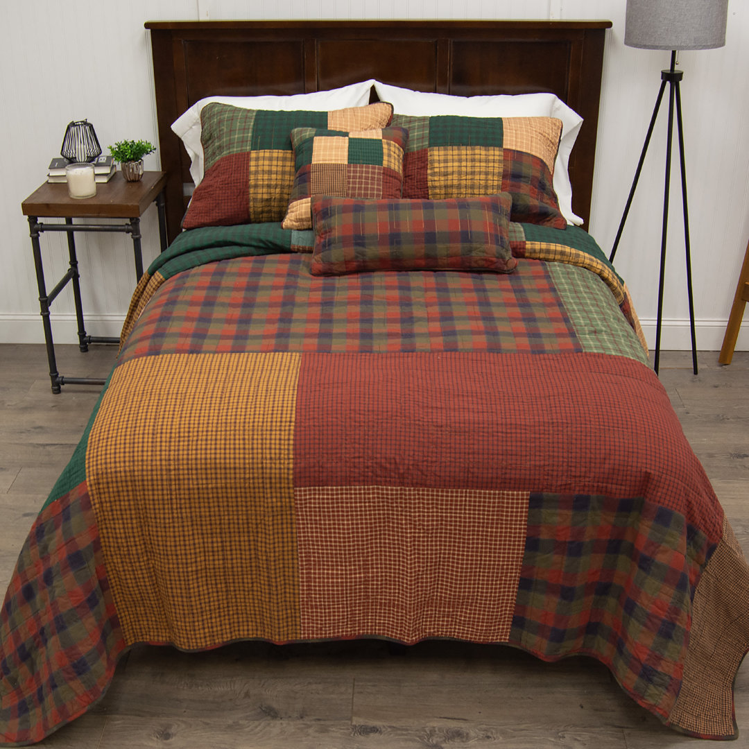 Campfire Farmhouse / Country Cotton Standard Patchwork Quilt Donna Sharp 