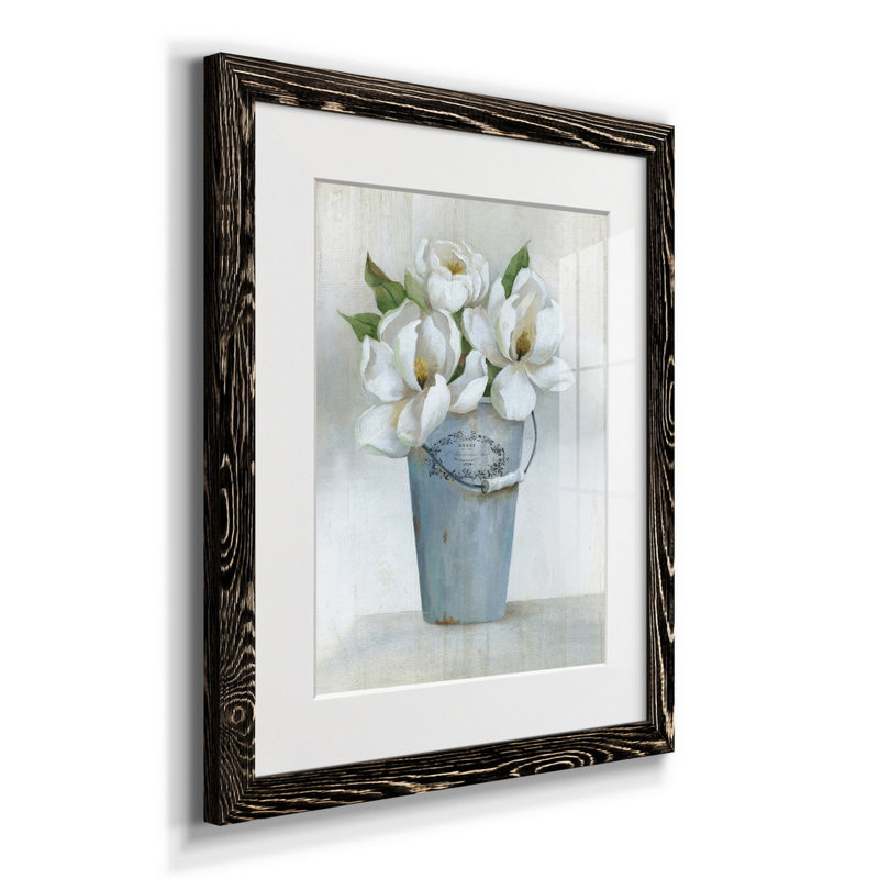 Fleuriste francais II - Cadre photo, reproduction d'art sur papier, H 20 po x l 17 po x P 1,5 po, Noir