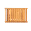 Banc de douche en teck massif 21 po