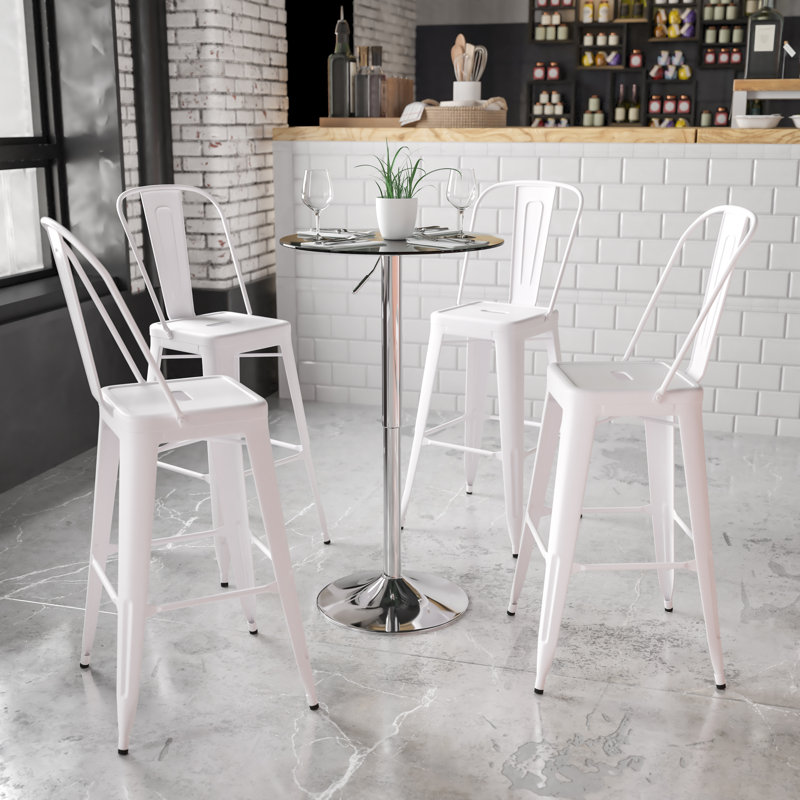 23.5'' Round Adjustable Height Table (Adjustable Range 33.5'' - 41'')