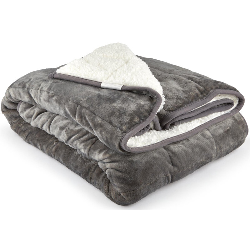 Rosia Weighted Throw Blanket, Grey