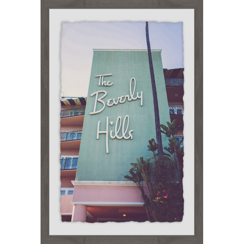 Beverly Hills Hotel by Ann Barnes - Single Picture Frame Print, 46cm H x 30cm W x 4cm D